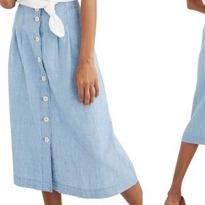 Madewell Chambray Skirt